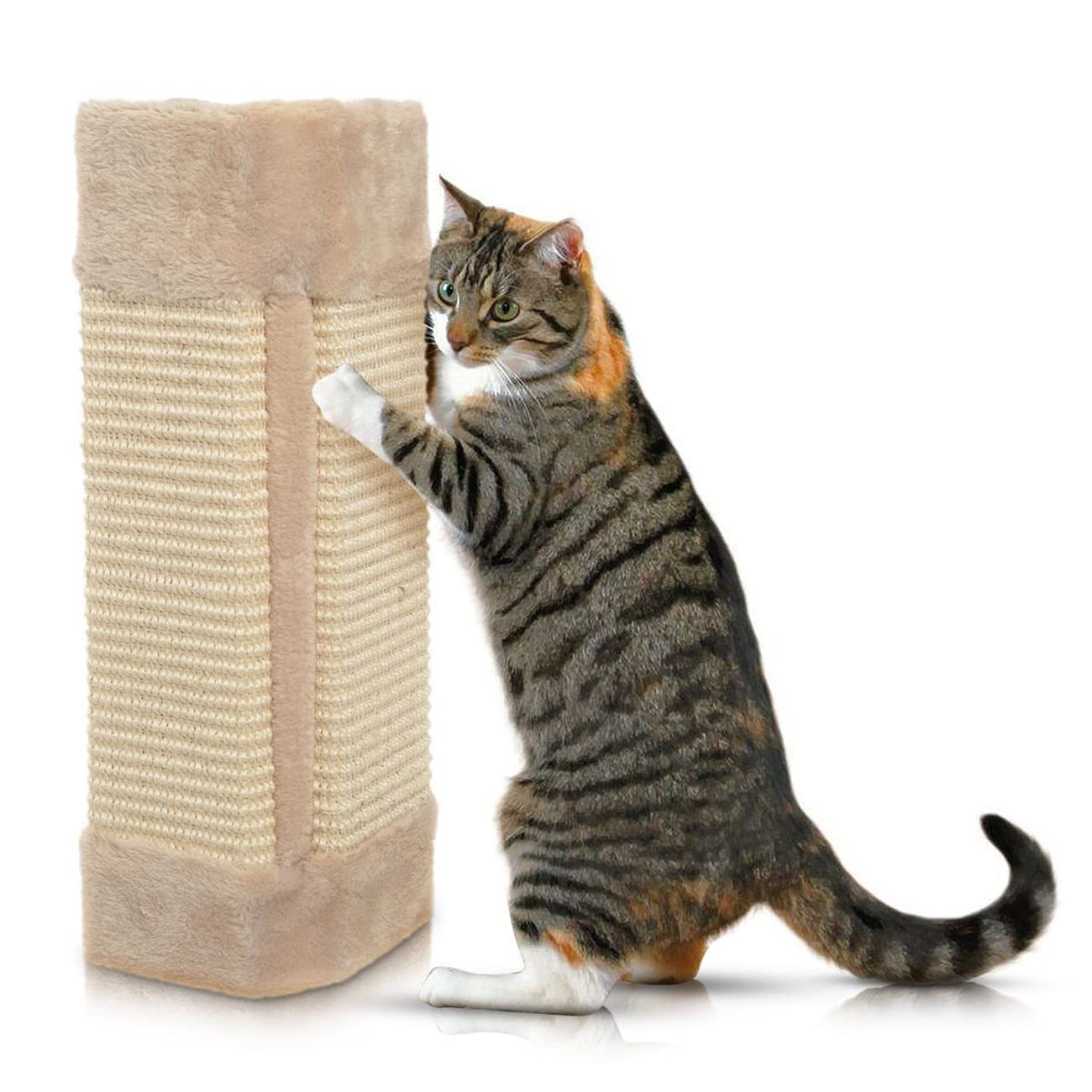 PET KITTEN CORNER SISAL WALL SCRATCHER CATS HANGING CAT SCRATCHING POST BOARD