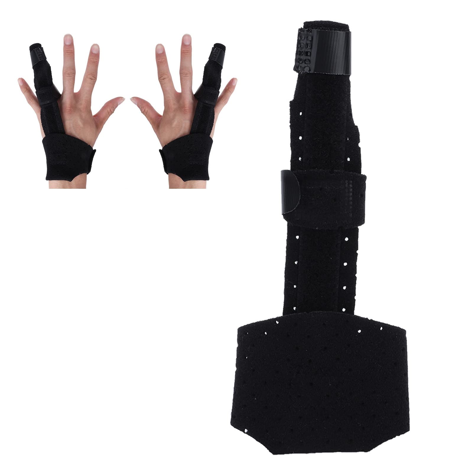 ZJchao Adjustable Finger Guard Splint Finger Correction Splint Hand Support Recovery Brace Aid Tools Finger Bandages For Middle Finger Little Finger Index Finger Ring Osteoarthritis Tenosynovitis