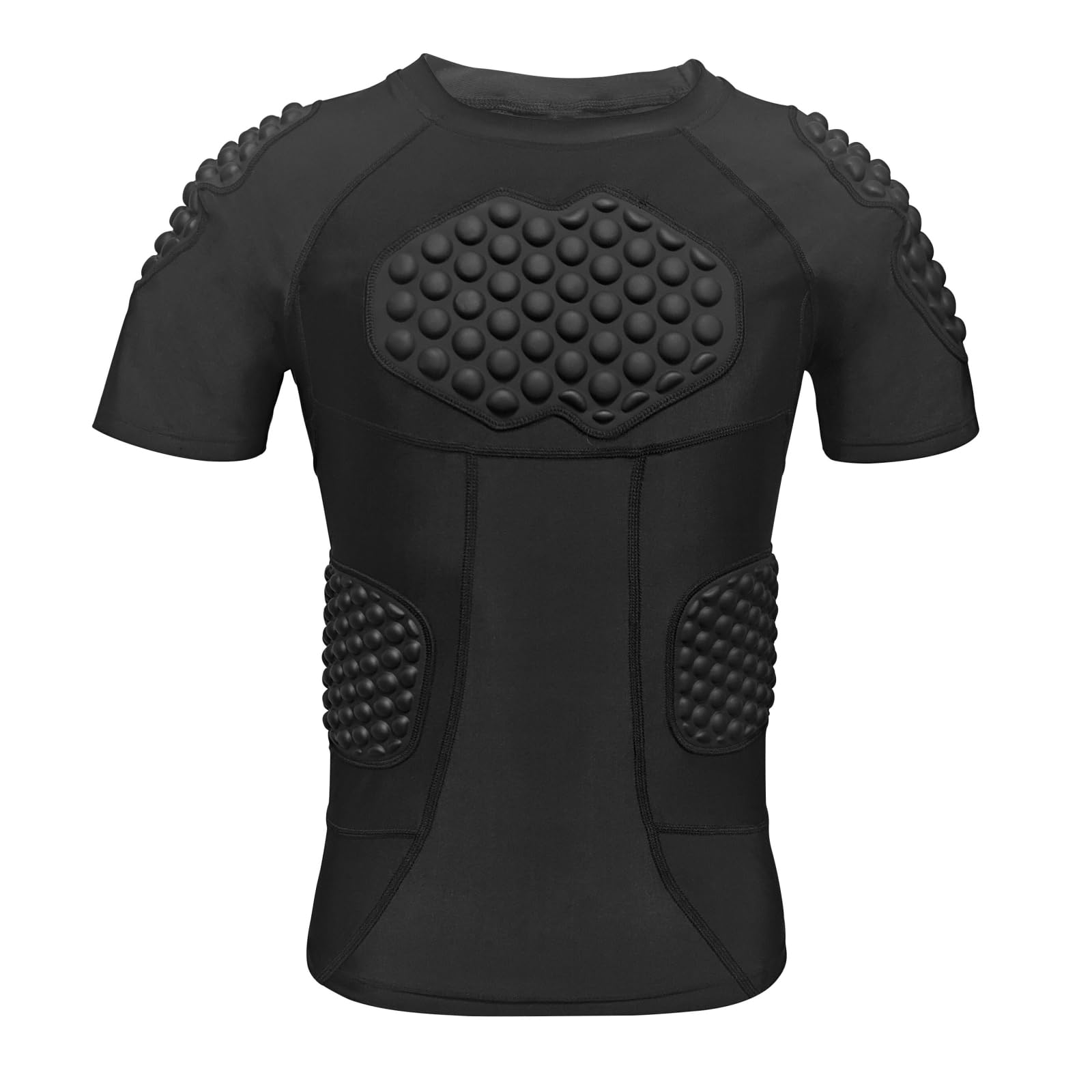 Topeter Roller Hockey Chest Protector for Adult, Sports Training Practice Protection Shirts with Rib/Chest/Shoulder/Back Protective Padding L