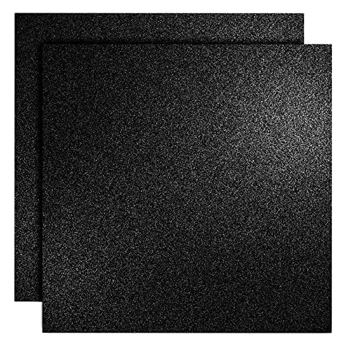 YINUOYOUJIA Black Glitter Cardstock Paper 12 Sheets 12" x 12