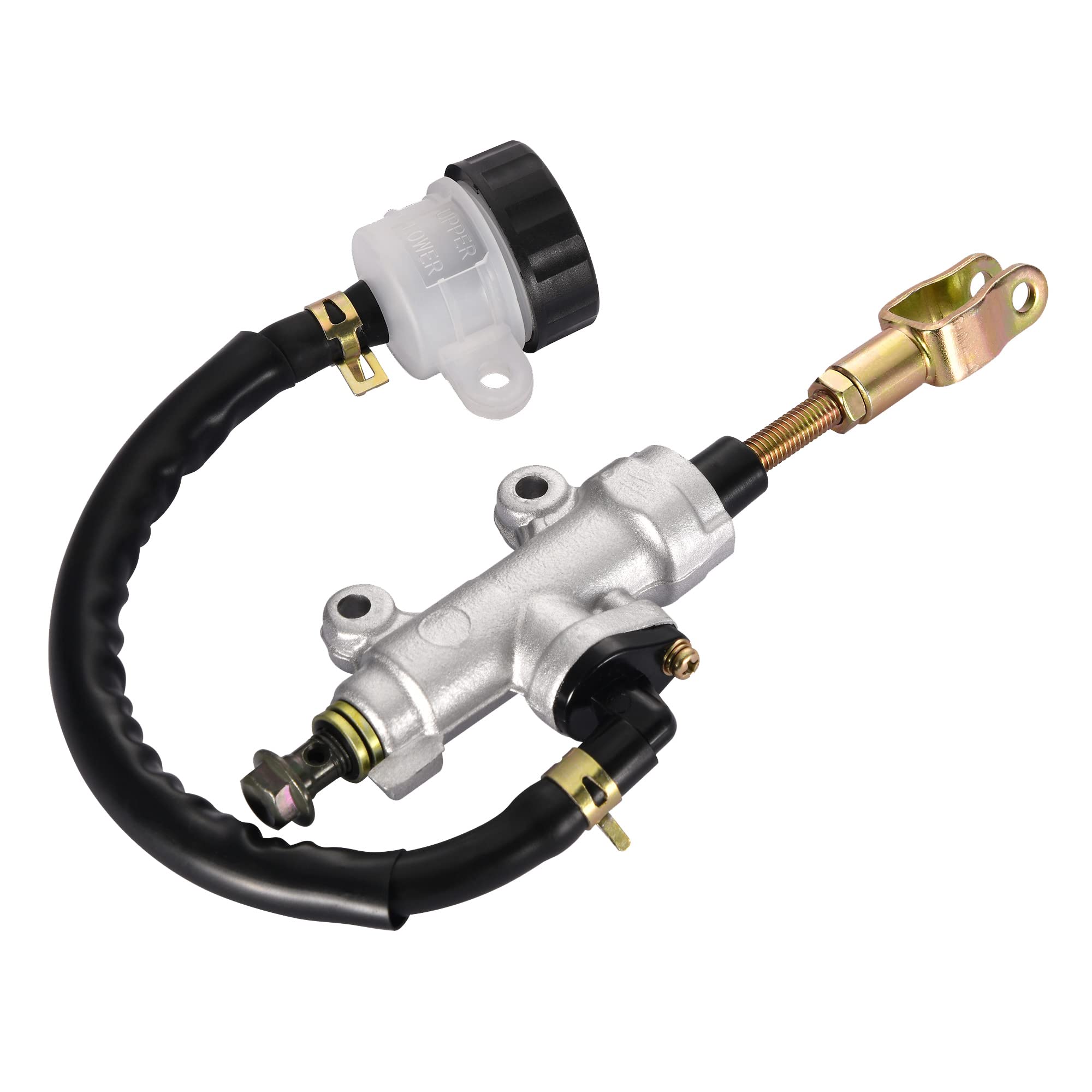GOOFIT Rear Brake Master Cylinder with Reservoir Replacement for 50cc 70cc 90cc 110cc 125cc ATV Chinese Dirt Bike Pit Bike