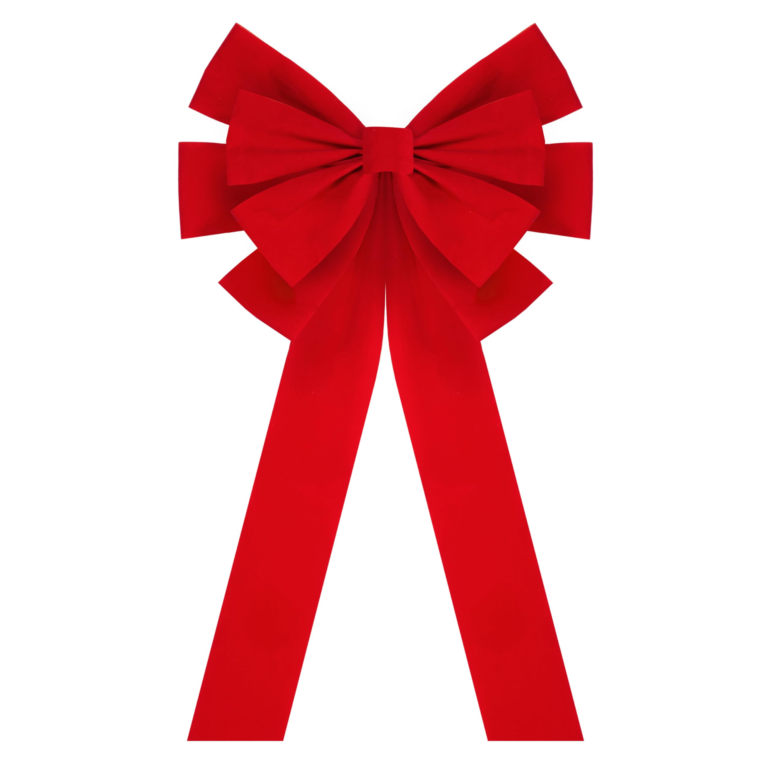 Photo 1 of JOYIN 1 PCS Extra Large Red Velvet Bow for Christmas, 35" x 18", Large Red Wreath Bow-Christmas Tree Decor for Holiday Decoration, Outdoor Xmas Party Supplies