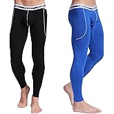 ARCITON Men's Low Rise Leggings Long Johns Thermal Pant