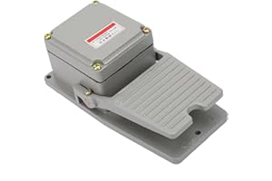 LT3 Foot Pedal Switch AC380V 220V Foot Operated Pedal Controller Power Switch Aluminum Alloy Shell Momentary Pedal Switch Sil