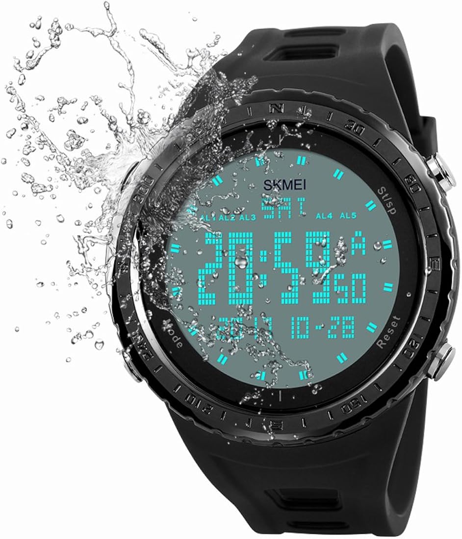 large dial digital watch