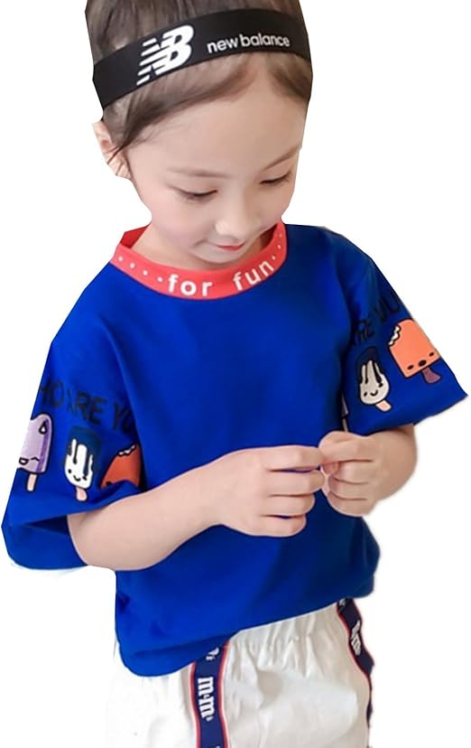 Hokibe ガールズキッズ Tシャツ トップス かわいい ガールズ 女の子 女 ファッション クール お洒落 かっこいい スポーツ 運動服 軽やか アウトドア カジュアル 春 夏 秋 ベーシック ストレッチ Tシャツ カットソー 通販 Amazon