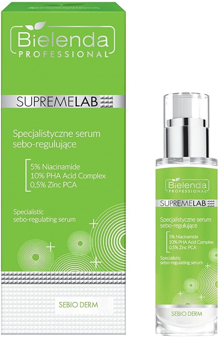 Bielenda Supremelab Sebo-Regulating Serum 30ml Reduce Imperfections Mature Skin