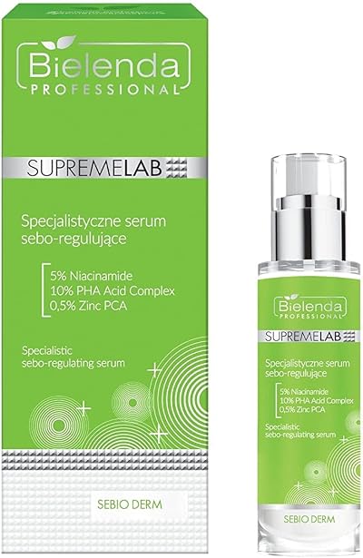 Bielenda Supremelab Sebo-Regulating Serum 30ml Reduce Imperfections Mature Skin