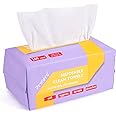 Primpro 100 Count Disposable Face Towels for Bathroom Hand Washcloth Lint-Free Dry Wipes Biodegradable Facial Cleansing Towelettes Ultra Soft Makeup Remover Towels (100 Count 1 Pack)