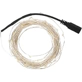 STOBAZA Fairy Lights Plug in - DC 12V 10M Copper Wire String Lights for Indoor Outdoor Lighting Warm White for Weddings, Chri