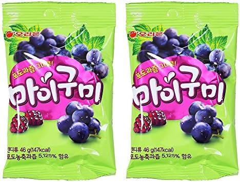 My Gumi Chewy Fruit Snack Grape Flavored Gummy - (Pack Of 2)