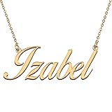HUAN XUN Customized Custom Simple Any Name Necklace