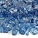 American Fireglass 1/2” Fire Glass | Use in Fireplace, Fire Pits or Bowls | for Natural Gas or Propane Fires | Safe Tempered Glass for Outdoor & Indoor | Pacific Blue, 10lb Bag