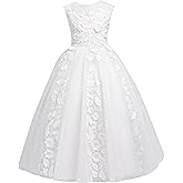 Tulle Flower Girl Dresses for Wedding First Communion Dress Girls Lace Bridesmaid Dress Pageant Party Ball Gown