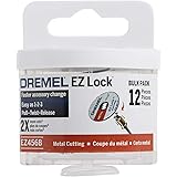 Dremel EZ456B- 12 pieces 1 1/2-Inch EZ Lock Rotary Tool Cut-Off Wheels- Cutting Discs Perfect for Sheet Metal and Copper Pipe