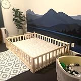 HOMEforDREAMS Kids Montessori Floor Bed 190x120cm Wooden Frame view 1