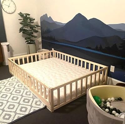 HOMEforDREAMS Kids Montessori Floor Bed 190x120cm Wooden Frame