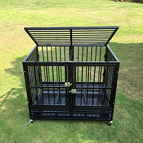 walnest Dog Crate Kennel Playpen Cage with Removable Divider Panel