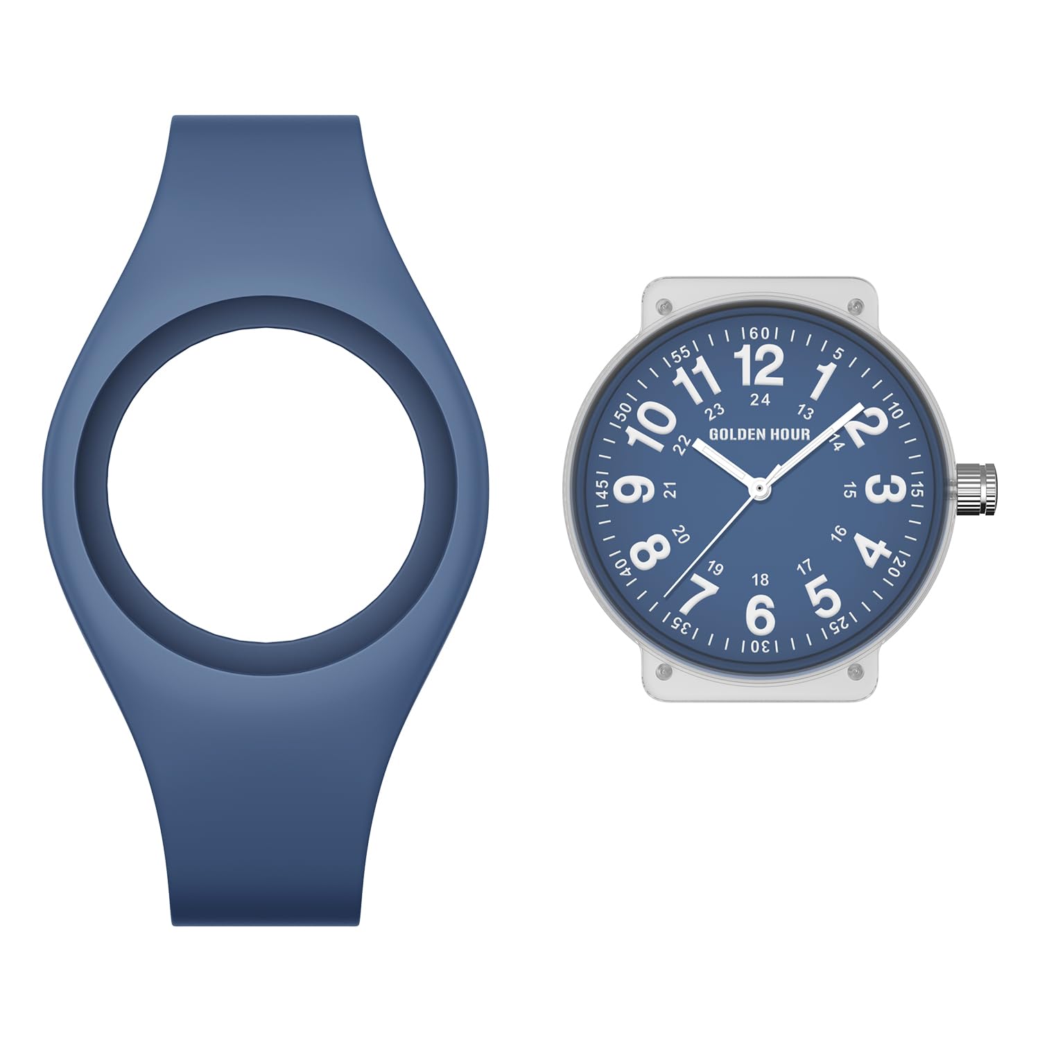 GOLDEN HOUR Armbanduhr Damen wasserdichte Digital Analoge, Unisex-Sportuhren für Uhr Damen Studenten Mädchen Jungs – leuchtende, Leicht Ablesbares Zifferblatt, Silikonarmband Krankenschwester Uhren