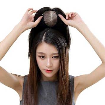 Amazon Com 5 5x5 5inch Silk Base Clip On Human Hair Wiglet