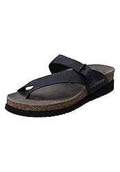 Mephisto Women's Helen Thong Sandal,Navy Nubuck,10
