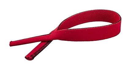 Elastisches Neopren Sportband / Brillenband / Sportbrillenband / Brilenkordel in verschiedenen Farben (Feuerrot)