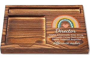 CWGOTC Director Gifts, Wooden Sticky Note Holder, Elegant Office Desk Accessory for Directors, Director Appreciation Gift for Women, Ideal for Birthdays, Christmas, or Thank You Occasions​ YCB109