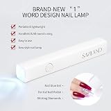 Saviland Mini UV Lamp Rechargeable USB LED Nail Dryer Flash Gel Polish Curing view 2