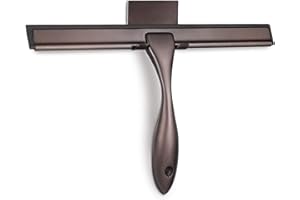 Hiware All-Purpose Shower Squeegee for Shower Doors, Bathroom, Window and Car Glass - Bronze, Stainless Steel, 10 Inches