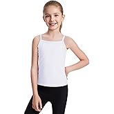 Auranso Girls Undershirts Toddler Cami Camisole Adjustable Straps Sleeveless Cotton Tank Tops for Girls