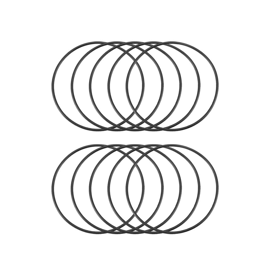 Sourcingmap Nitrile Rubber O-Rings 53mm OD 50mm ID 1.5mm Width, Metric Sealing Gasket, Pack of 10