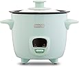 Dash DRCM200GBAQ04 Mini Rice Cooker Steamer with Removable Nonstick Pot, Keep Warm Function & Recipe Guide, Aqua