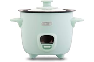 DASH Mini Rice Cooker Steamer with Removable Nonstick Pot, Keep Warm Function & Recipe Guide, 5 Quart, for Soups, Stews, Grai