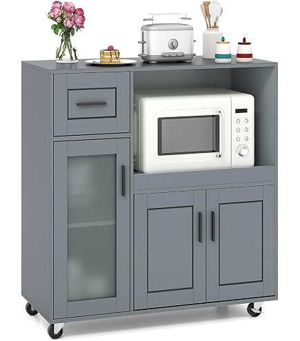 Hodedah Kitchen Cart with Spice Rack plus Towel Nigeria | Ubuy