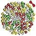 CEWOR Jingle Bells Colorful Christmas Metal Bells Craft for Festival Decoration DIY Charms Jewelry Making (Colorful)