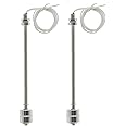 YXQ 200mm Stainless Steel Float Switch Liquid Water Level Sensor Monitor Vertical Fish Tank Mini M10x1.5mm(2Pcs)