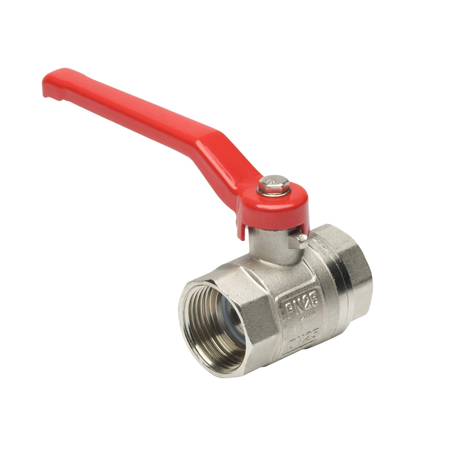 Valvola A Sfera In Ottone Cromato 1/4" BSP - Filettatura Maschio/Femmina Per Aria O Acqua - Foto 7