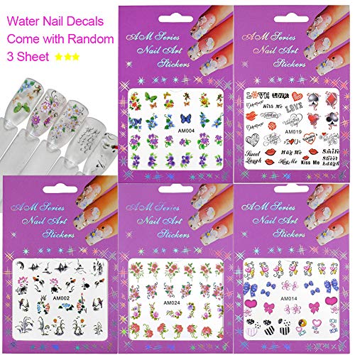 Holographic Nail Sequins Star Leaf Iridescent Nail Glitters Flakes Resin Nail Art Decorations Chunky Glitter Flower Stickers Decals for Nail Art & Crafts (SET015A) - Thumbnail 4