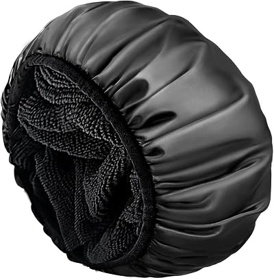 Aquior Extra Large Triple Layer Shower Cap 13.7in Waterproof Reusable