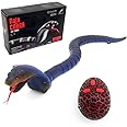 Gosyfeti Remote Control Snake Toy, RC Realistic Cobra Joke Trick Prank, Electric Controlled Snake for Cat Pet, Kid's Boy's Adult's Funny Birthday Gift (Blue)