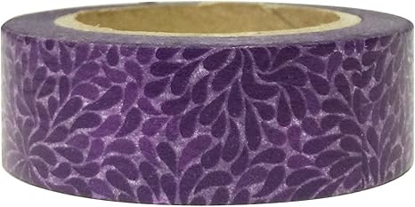 Amazon Com Wrapables Colorful Patterns Washi Masking Tape Purple