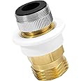 Snap Coupling Adapter Fit for DANCO Portable Washing machines Dishwasher, Brass/Antique Brass Aerator Snap Nipple Adaptor 15/16 in.-27M or 55/64 in.-27F x 3/4 in.