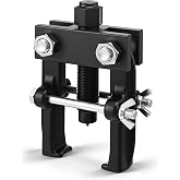 Lanties Pitman Arm Puller, Black 2 Jaw with Clamp Bolts, 2-1/4&rdquo; Reach | Heavy Duty Forged Carbon Steel, Adjustable for Steering Gear Box, 2-5/8" Jaw Spread, Mechanic Automotive Repair Tool