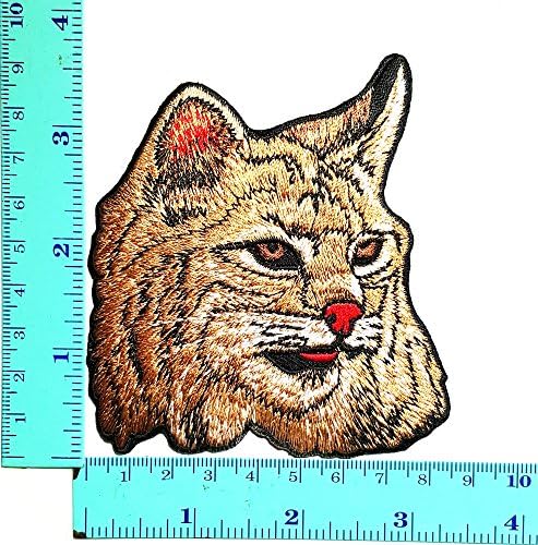 Wildcat Head Patch Logo Sew Iron on Embroidered Appliques Badge Sign Costume Send Free Registration