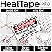 RADIANT SOLUTIONS HeatTapePro - Intelligent Commercial Grade Self-Regulating Heat Cable with GlowCap™ - 10 YR warranty - Ice Dam & Pipe Freeze Protection - 150 ft cable + 10 Ft Cord, 120V, 6 watts/Ft