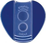 Staedtler 512 128 Double-Hole Triangular Pencil Sharpener, Metal Inset, 30° view 3