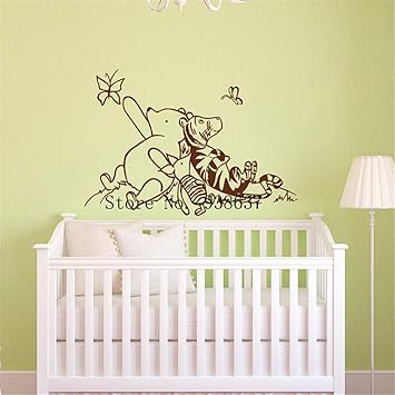 etiqueta de la pared decoración Winnie The Pooh Nursery Classic Winnie