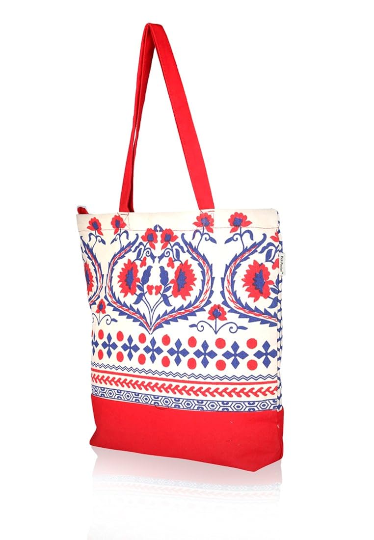 pick pocket women's tote bag (red)