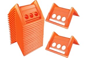YCWEI YCWEI Flatbed Edge Protectors,20 Pack Edge Corner Tie Down Protector for Cargo Loads and Shipping, V Shaped Plastic Tie Down Straps Protectors to Protect Cargo Edges