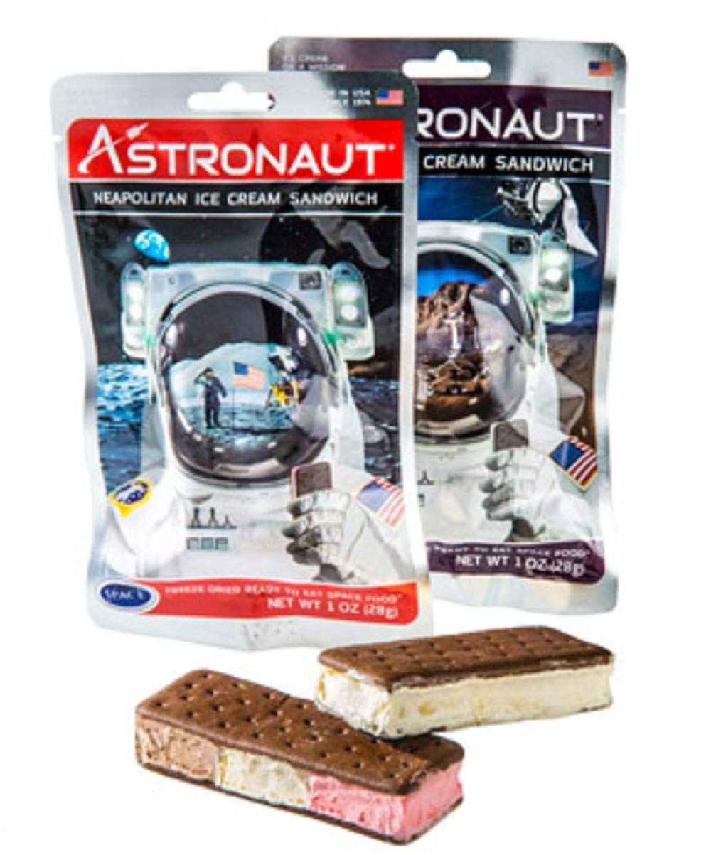 Astronaut Ice Cream Sandwich Variety 2 Pack - Vanilla & Neopolitan